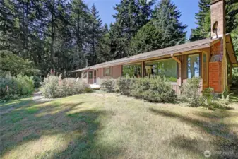 Vantage from the backyard space.  The home has been thoughtfully designed with abundant double pane picture windows to enjoy the incredible views from up here.