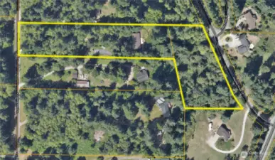 TWO parcels included in this purchase! Total acreage 5.5! (3ac. above with existing single family residential, 2.5ac below ready for your creation! The possibilities are endless as to the future of this land.