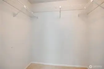 Walk in closet in primary