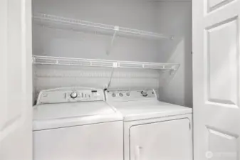 Washer and dryer closet