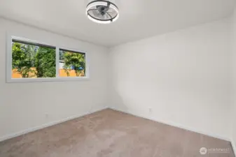 Room 2 - newly installed led light/ceiling fan with remote and several lighting/fan options