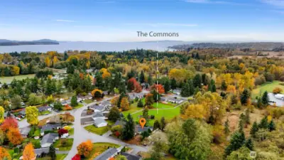 Enjoy The Commons community park as part of your back yard
