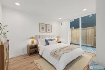 1st Bedroom with outdoor access