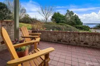 While away your evenings watching the sun set or tracking the massive freighters heading to Tacoma.