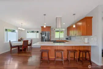 Spacious kitchen and dinning