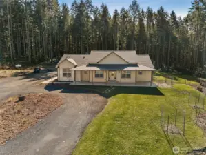 Nearly brand new 4 bedroom home on 1.75 acres! Beautiful pocket of privacy with fully fenced back yard, fruit trees, blueberries, raspberries. No HOA. Private well.