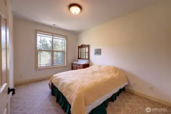 1st of two guest bedrooms. Large closet not shown.