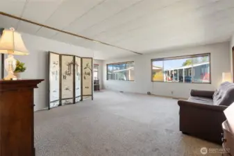 Spacious living room.