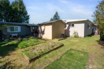 The backyard gets hit by southern sunshine!