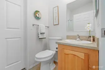 Second bathroom with shower.