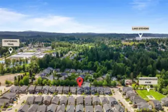 Close to Centennial Trails and downtown Lake Stevens.
