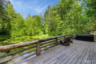 Rainier Deck Over Pond