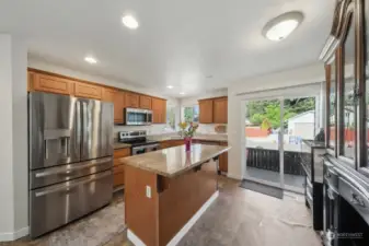 View of kitchen.