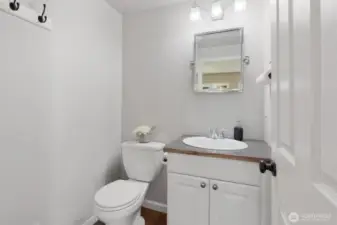 Flex space half bath, how awesome is this?