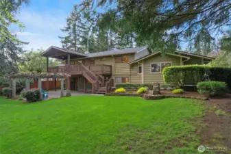 Back of the home.