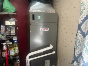 New furnace in utility room