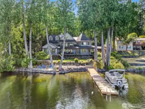 Lakeside living with your own dock.
