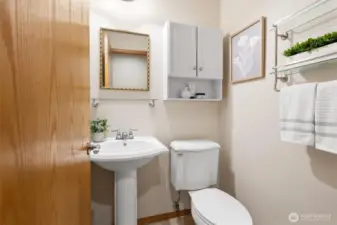 Main floor 1/2 bathroom.