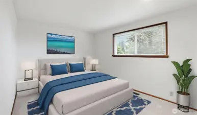 Virtually staged guestroom #1