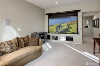 Wow ohhhh WOW! What a bonus the lower level of this home is! Media w/4k projector, screen + surround sound! 10 ft ceilings, storage galore, bedroom, bath....bar w/bev fridge and slider to the 2nd terra tech deck, all decked out for entertaining galore!  This home is perfect w/places and spaces for all!