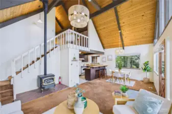 And headding upstairs