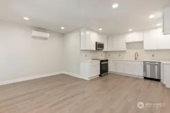 Basement full kitchen