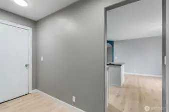 Hallway to the garage