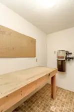 Workbench in Garage, Separate Room