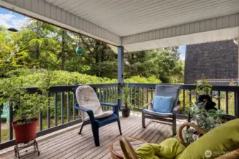 Love, love, love the back deck overlooking the yard
