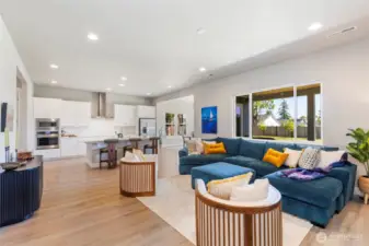 Beautiful open space - sunroom is off to the right.