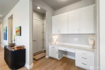 Built in desk