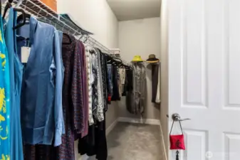 Angle 2 of primary walk-in closet