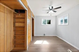 12x9 addition space that can be used as an office or bedroom.
