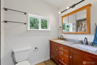 Downstairs full bathroom.