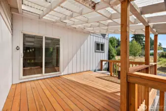 Large back deck