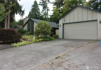 Front of house with garage