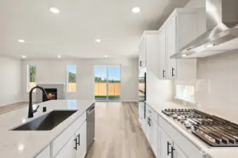 Photos are of a similar completed home.