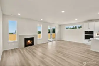 Photos are of a similar completed home.