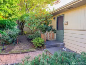 Streetside Front Gate opens to a Large Inviting Courtyard.