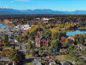 Couldn't resist including this picture of our glorious little town.  The magnificent building with the clock tower is the Jefferson County Courthouse.  Enjoy!