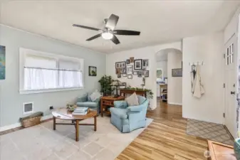 Inviting Living Room: Bright and airy with abundant natural light—perfect for relaxing or entertaining.