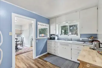 New paint and flooring throughout the home. Functional with vintage character and space to make it your own.