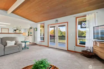 Beautiful vaulted ceilings and abundant natural light create an open, airy feel