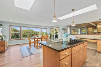 Soak in the scenic views through oversized windows that fill the space with natural light