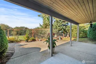 Host unforgettable gatherings in this generous outdoor patio space and upper level deck!