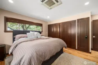 Large primary bedroom with attached bath.
