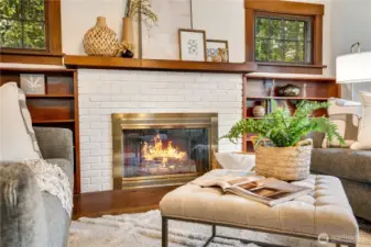 It’s the perfect spot to get cozy on rainy days, and in the summer, the 2023 heat pump provides air conditioning to keep the home cool and comfortable.