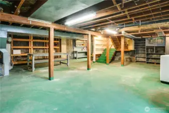 The basement boasts over 1,020 square feet, complete with a workbench, storage shelving, and the potential for additional finished space. A new furnace and heat pump were installed in 2023 for improved efficiency, and the electrical panels were updated in 2022.