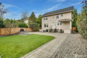 With built-in seating along the patio, it’s the perfect spot to gather the neighborhood after the annual block party. Enjoy the newer fence, lush greenery for added privacy, and plenty of space to create your own perennial garden.