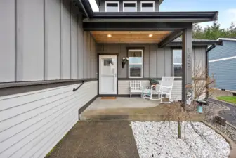 Walkway to the front door.